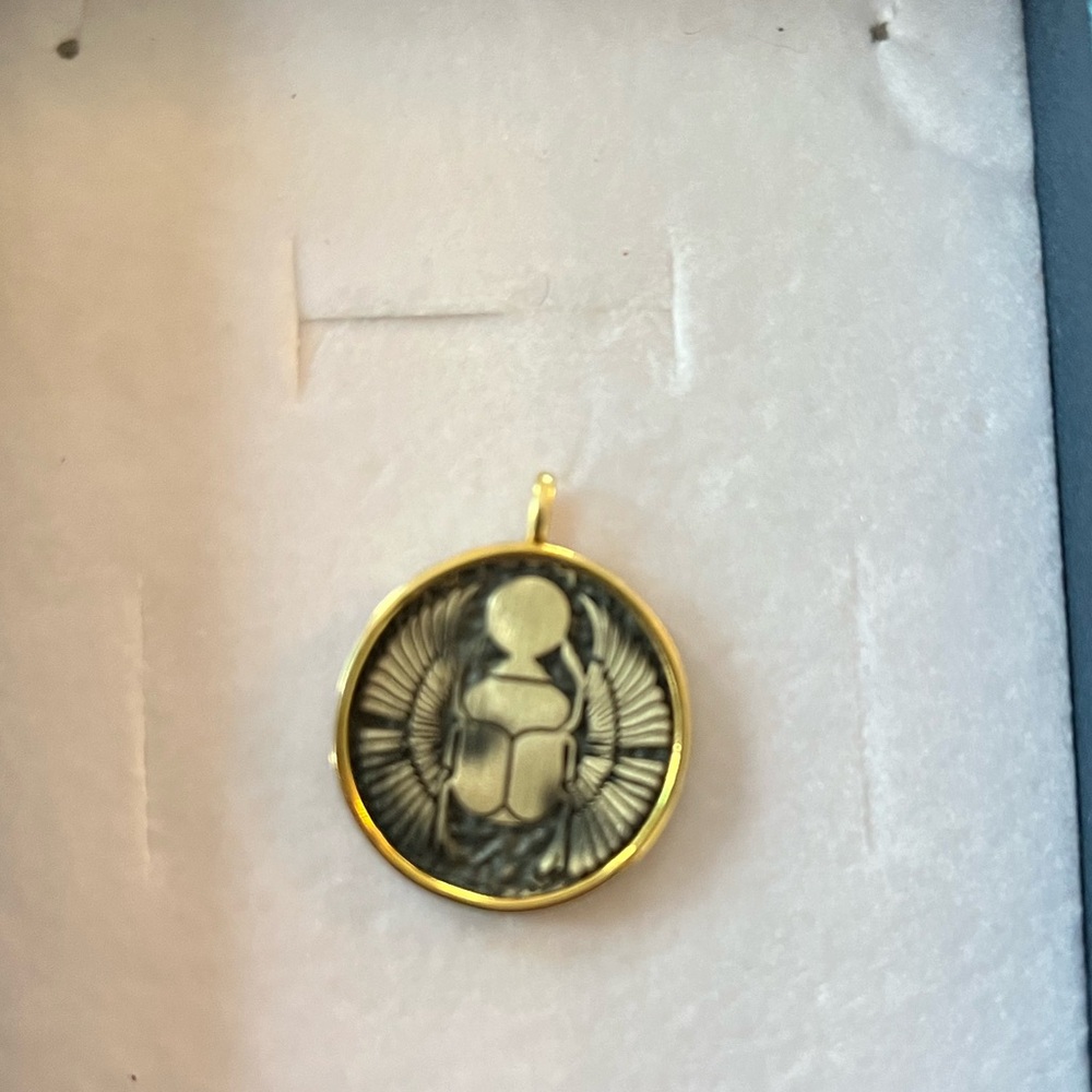 Egyptian Lucky Scarab Necklace Charm